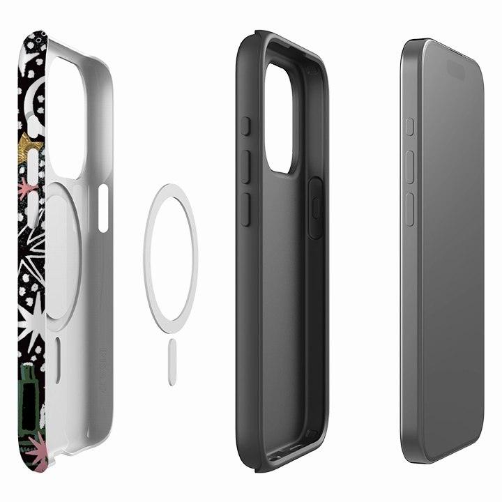 iPhone MagSafe Tough Case - Night Before Xmas I By Emma Frances Grant Matte Texture Design Comfort grip design