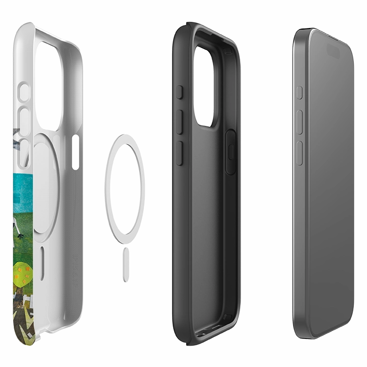 iPhone MagSafe Tough Case - Countryscape VII By Tracey English Soft Build Texture Daily Carry