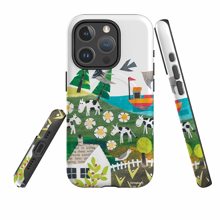 iPhone MagSafe Tough Case - Countryscape VII By Tracey English Gloss Surface Elegant Touch