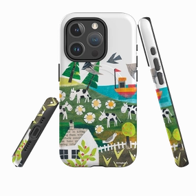 Travel Essential Pocket Friendly iPhone MagSafe Tough Case - Countryscape VII By Tracey English