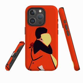 Smooth Touch iPhone MagSafe Tough Case -  Red Embrace By Paul Thurlby