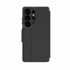 EvoLite Wallet - Samsung Galaxy S25 Ultra Case with Magnets - Black Textured Finish Premium Look