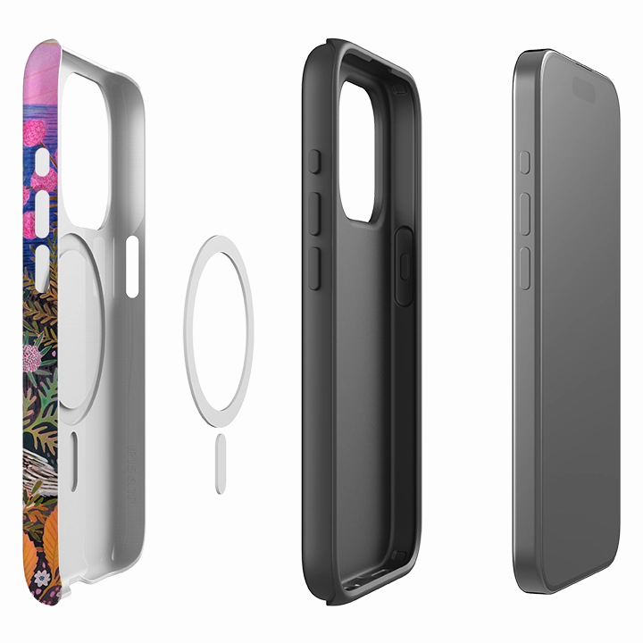 iPhone MagSafe Tough Case - Clifftop Meadow By Lee Foster Wilson Sleek Detail