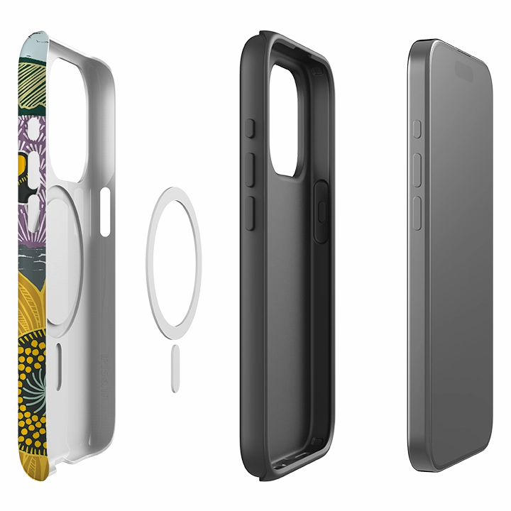 Light Design iPhone MagSafe Tough Case -  Bees and Sunflower By Kate Heiss