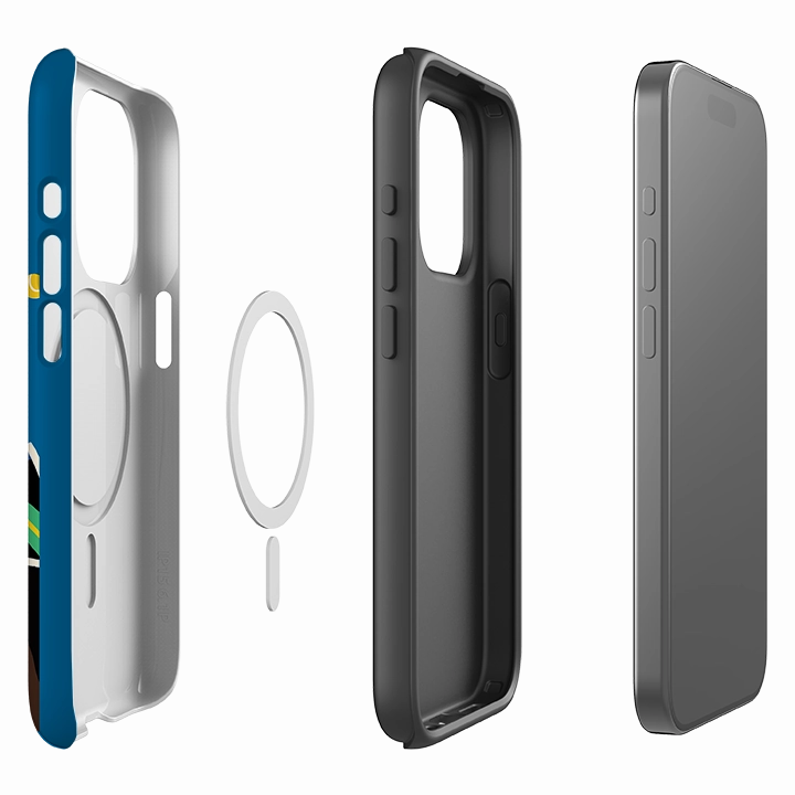 Elegant Layer Texture iPhone MagSafe Tough Case -  Court Bubbles By Paul Thurlby