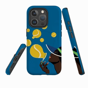 Luxury Edge Texture Classic Design iPhone MagSafe Tough Case -  Court Bubbles By Paul Thurlby