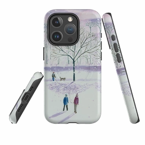 Modern feature iPhone MagSafe Tough Case - Xmas Park By Mary Stubberfield