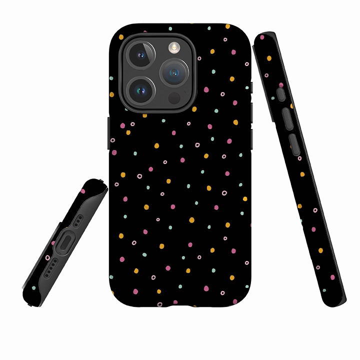 Full Coverage Strong Surface iPhone MagSafe Tough Case -  Polka Dots By Suzy Taylor