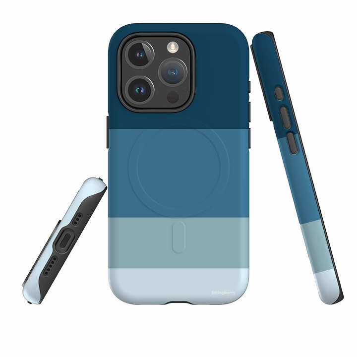 iPhone MagSafe Tough Case -  Madrid Chroma High strength Smooth Outline