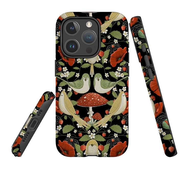 iPhone MagSafe Tough Case - Red Poppies By Maja Lindberg Modern Edge Layer