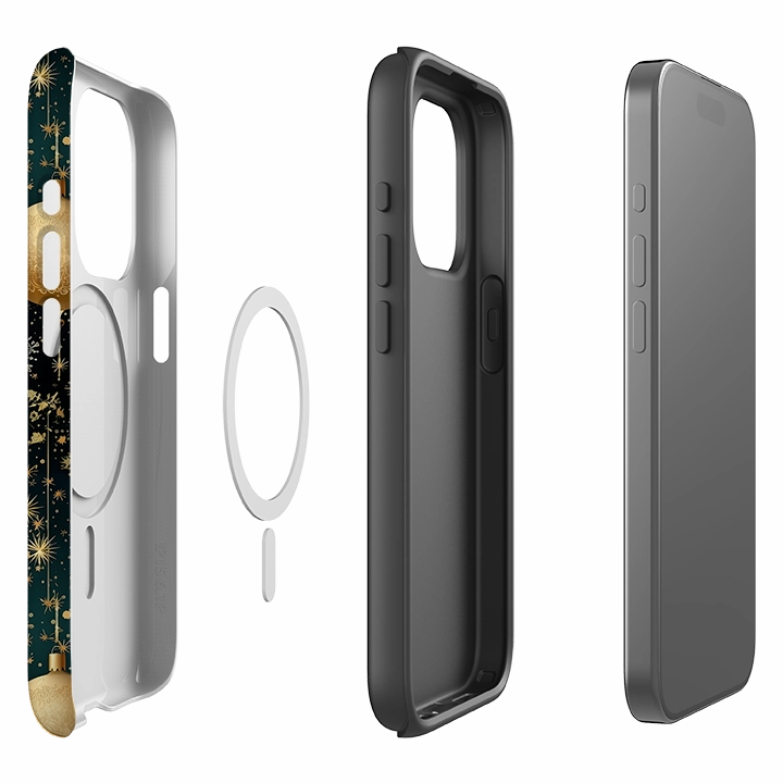 iPhone MagSafe Tough Case -  Christmas Baubles II Flexible Layer Design Luxury Detail