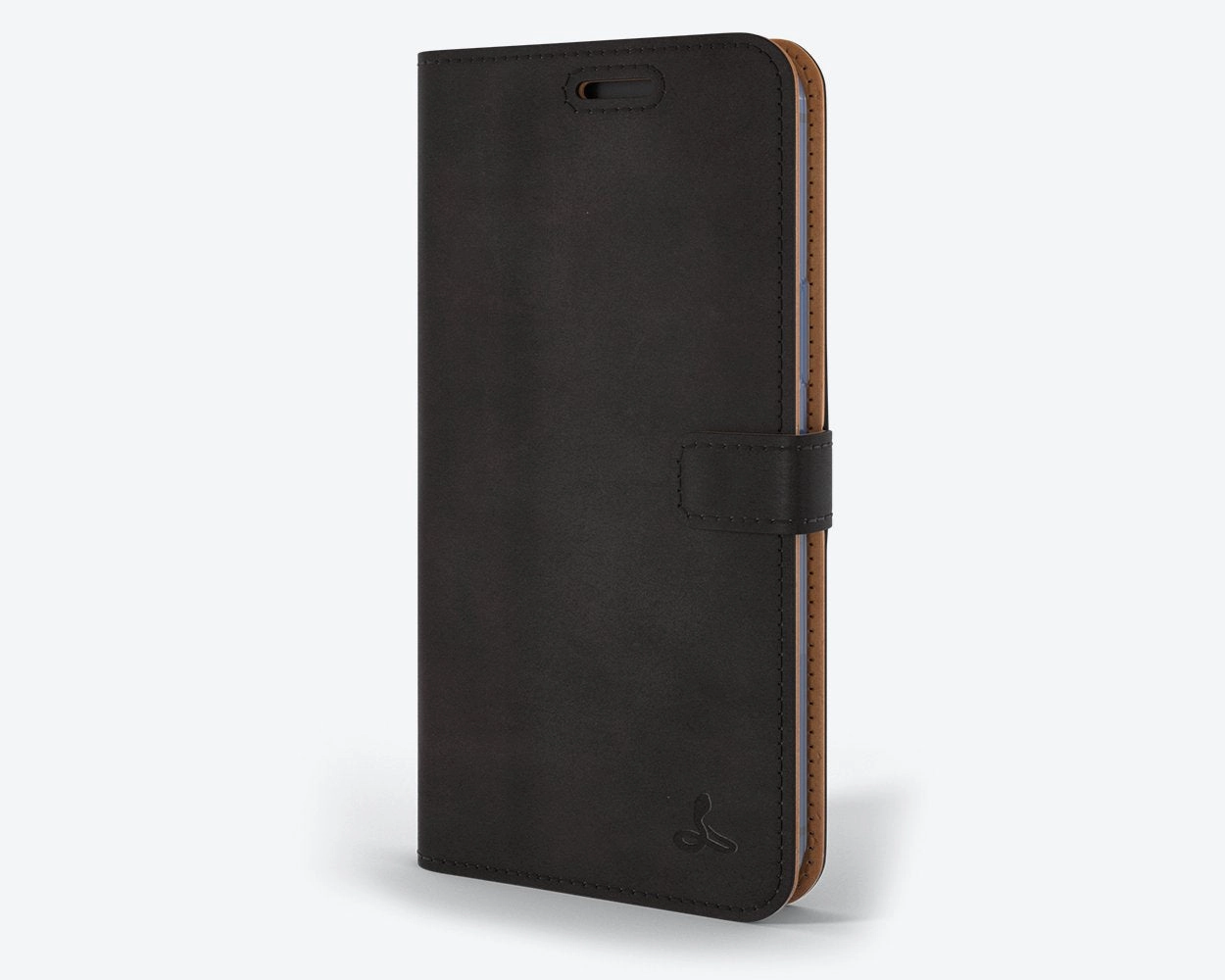 Apple iPhone 12 Pro - Vintage Leather Wallet Phone Case Hybrid Finish Texture