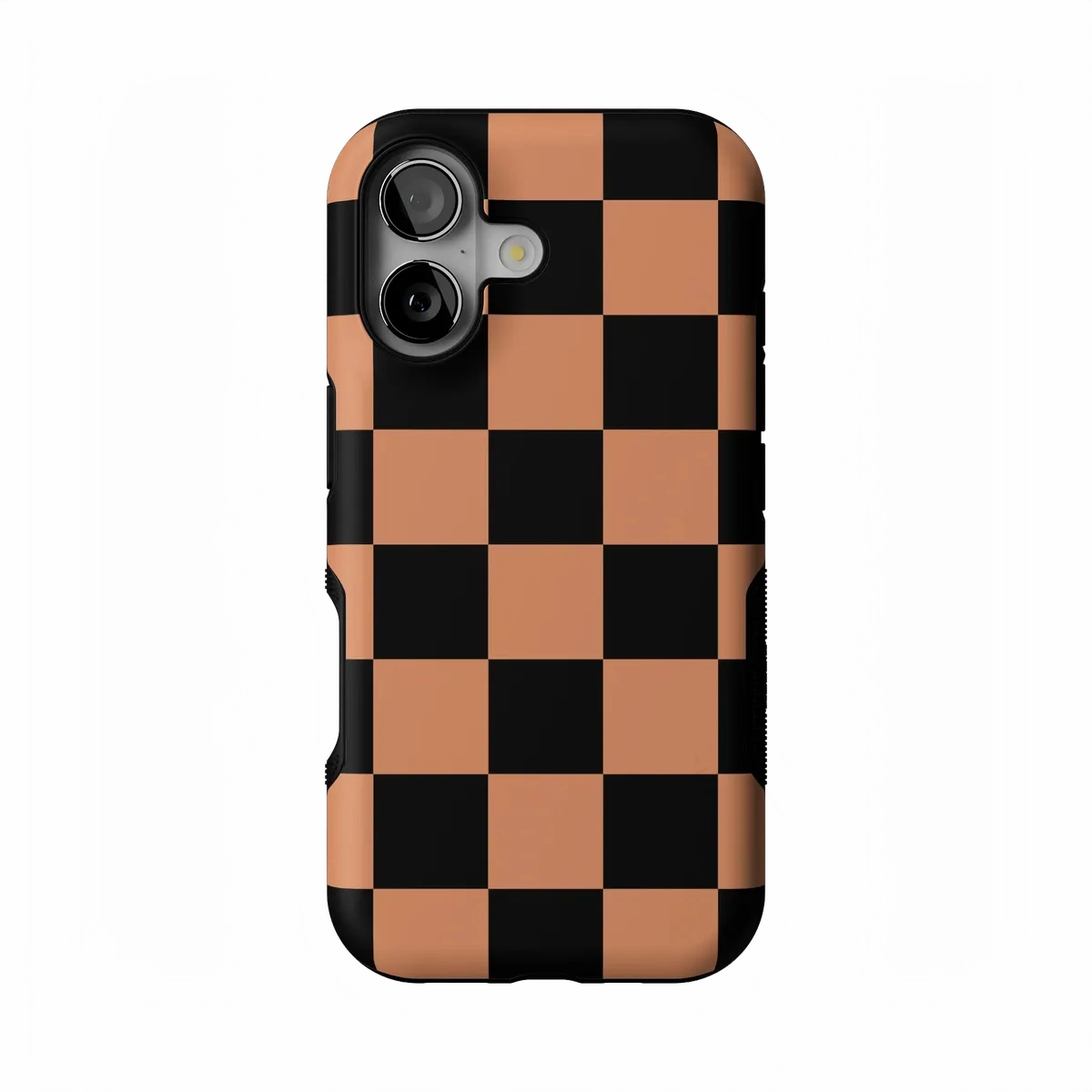 Fit Check | Black & Brown Checkerboard Case Vivid Surface Detail