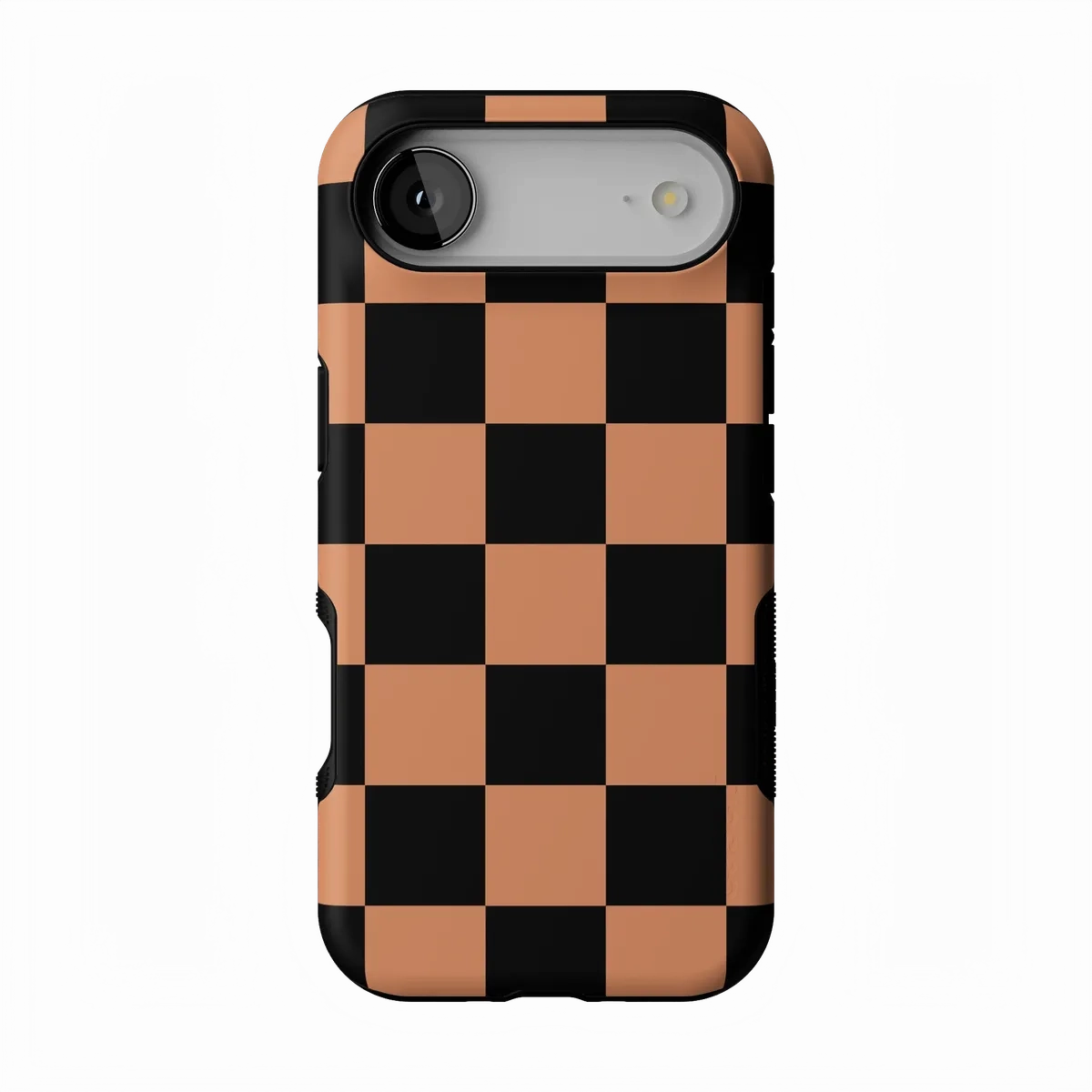 Fit Check | Black & Brown Checkerboard Case Urban Style Flexible Shell