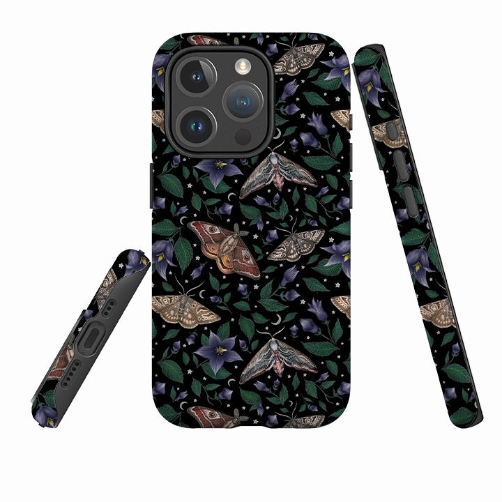 iPhone MagSafe Tough Case -  Moths By Catherine Rowe Flexible Fit