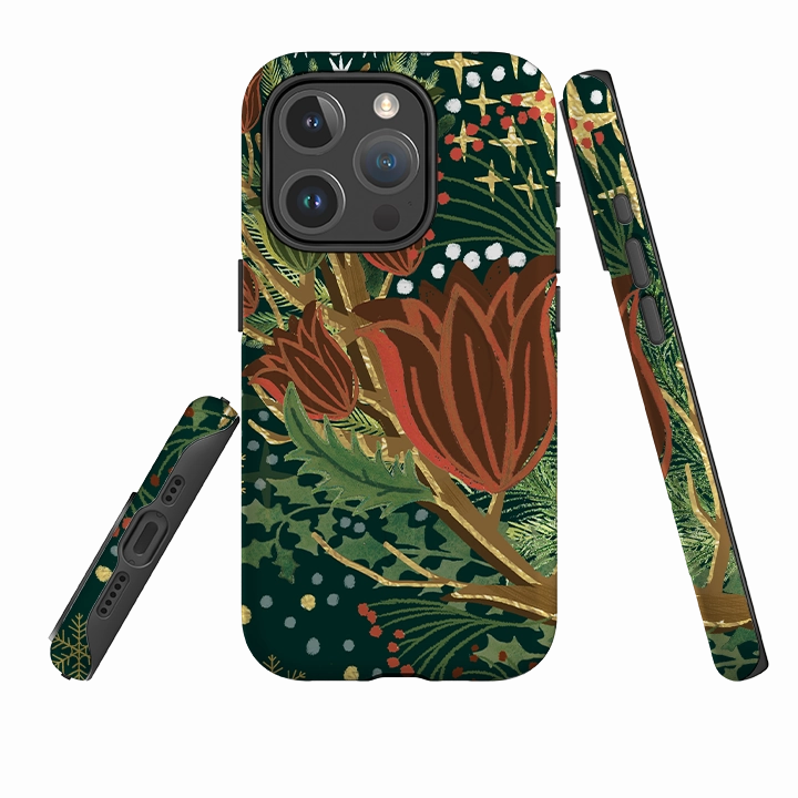 Minimal Surface iPhone MagSafe Tough Case - Winter Deer II By Emma Frances Grant