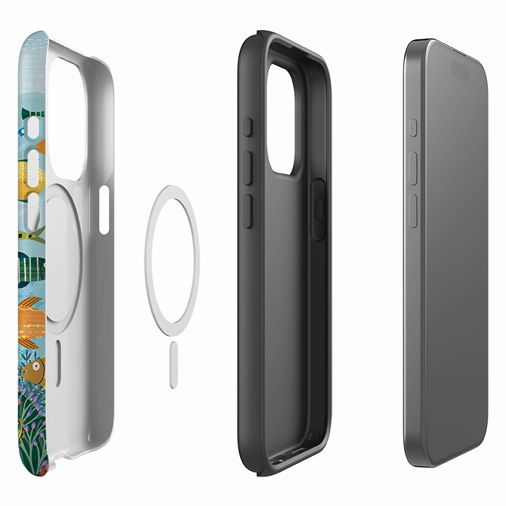 iPhone MagSafe Tough Case - Beneath The Waves I By Ali Brookes Modern Look Finish