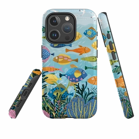 iPhone MagSafe Tough Case - Beneath The Waves I By Ali Brookes Soft Texture Casual Look