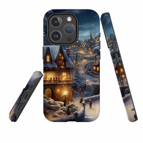 Soft Surface Design Soft Edge Look iPhone MagSafe Tough Case - Scandinavian Winter Night