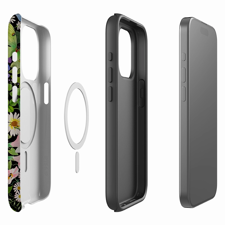 iPhone MagSafe Tough Case -  Wild Flowers By Bex Parkin Compact Edge Smooth Protection