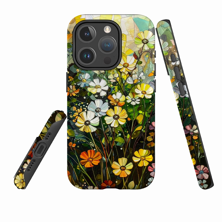 iPhone MagSafe Tough Case - Bay Floral Gloss Layer Finish Color Pattern