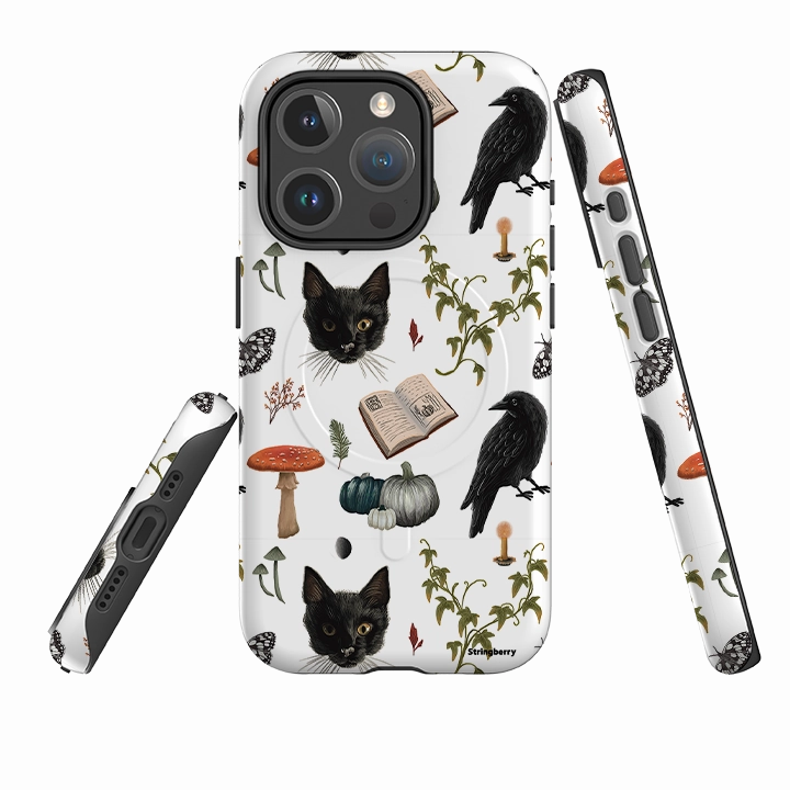 iPhone MagSafe Tough Case -  Halloween Pattern II By Anna Stead Soft Pattern Layer