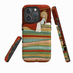 Flexible Material Premium Feel Layer iPhone MagSafe Tough Case - Princess And The Pea By Maja Lindberg
