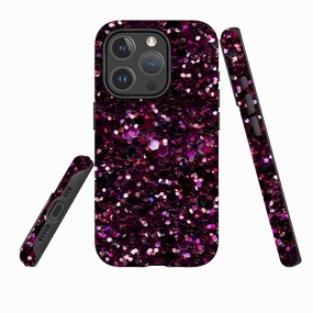 Scratch Block Premium Feel iPhone MagSafe Tough Case -  Rubies By Kitty Joseph (case does not glitter)