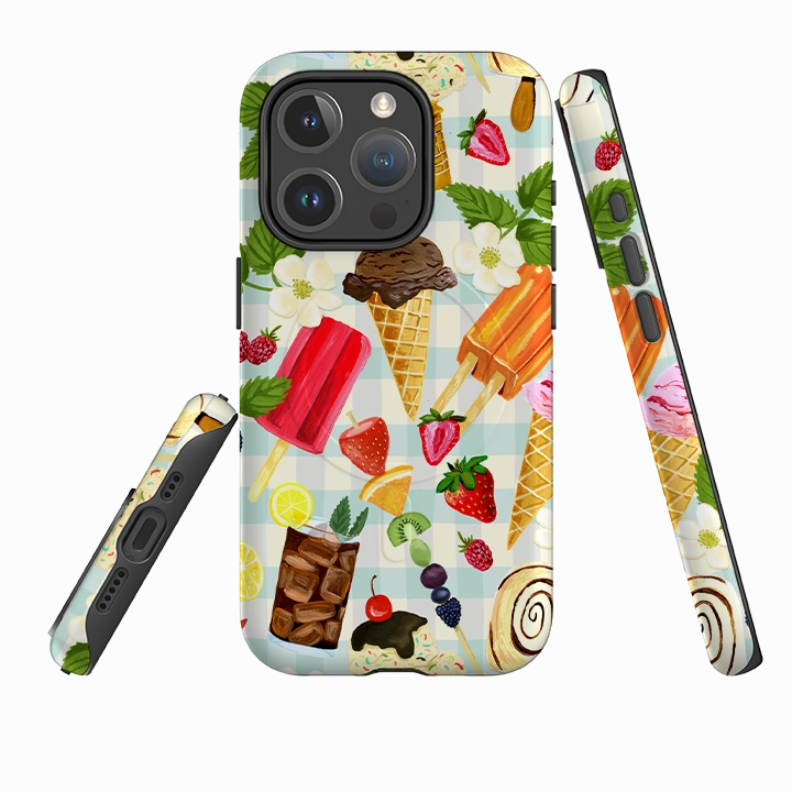 Premium Quality Everyday Look iPhone MagSafe Tough Case - Ice Floral By Abby Jacobs