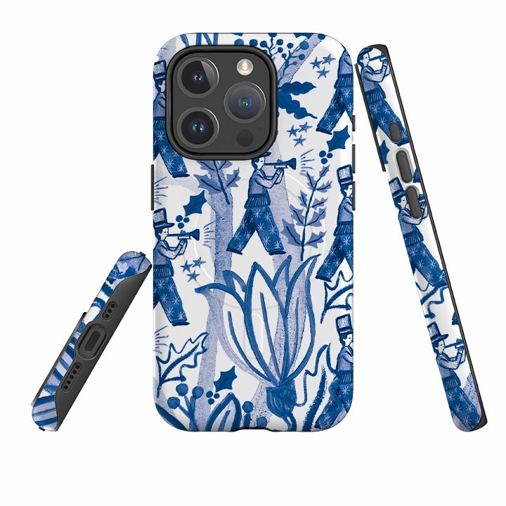 Protective barrier Durable Finish iPhone MagSafe Tough Case - Ten Pipers Piping By Emma Frances Grant