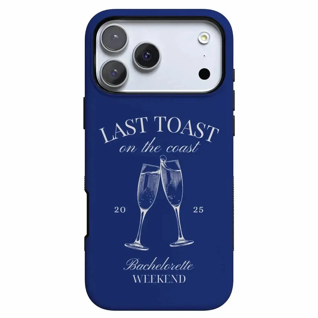Matte Design Texture Premium Texture Last Toast | Blue Coastal Bachelorette Case