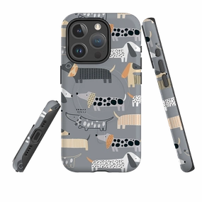 Stylish Form Compact Feel iPhone MagSafe Tough Case -  Sausage Dog III