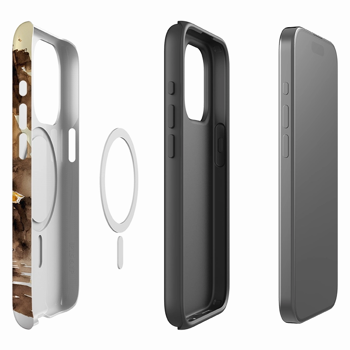 iPhone MagSafe Tough Case - Volterra Stylish Look Hard Plastic