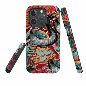 Smooth Feel iPhone MagSafe Tough Case - Eight Geese A Laying By Emma Frances Grant