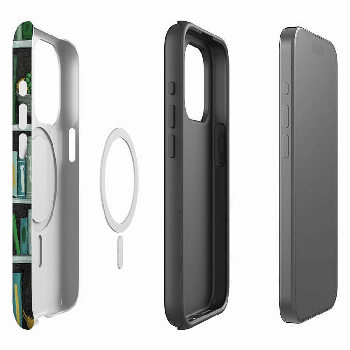 Stylish Form iPhone MagSafe Tough Case - Library Friends By Maja Lindberg