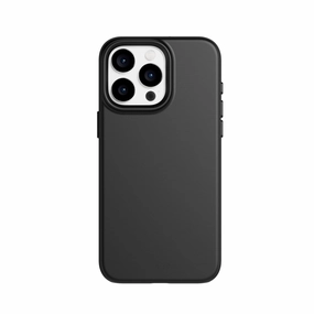 Smooth Pattern Design Shock Surface Recovrd - Apple iPhone 15 Pro Max Case MagSafe Compatible - Black