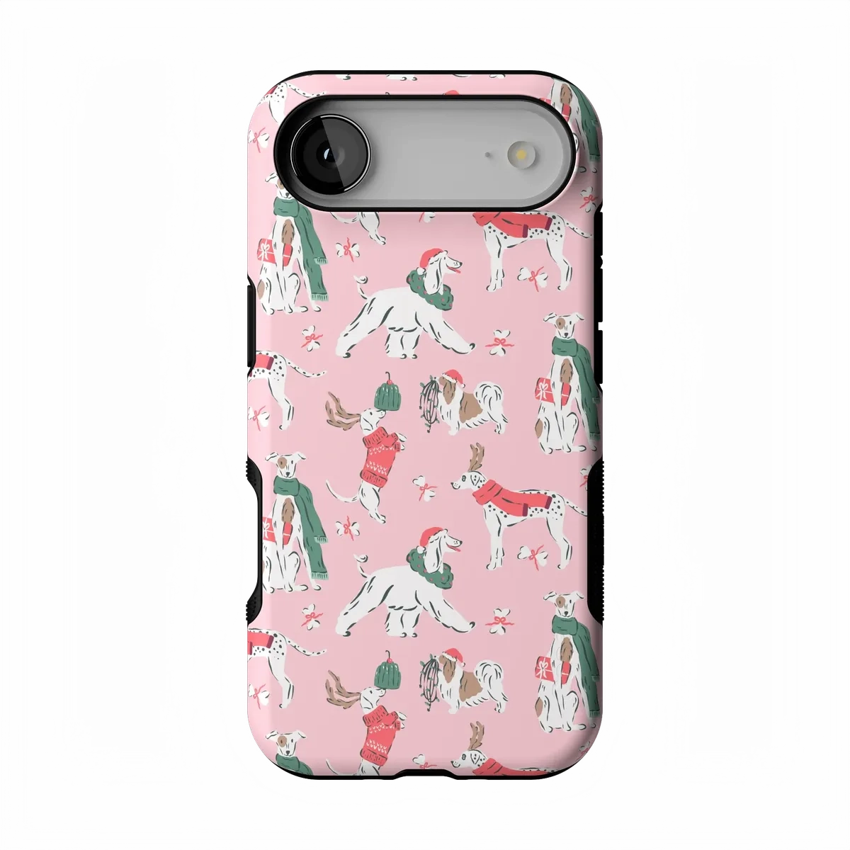 Winter Woofs | Holiday Dog Case Polished Edge Luxury Finish Texture