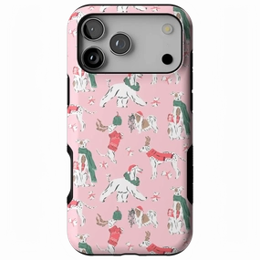 Slim Texture Winter Woofs | Holiday Dog Case