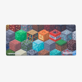 Easy Connection HG x Minecraft Mousepad XL - Random Blocks