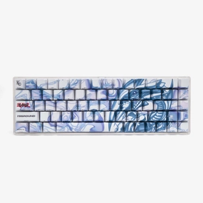 Custom Mechanical Gaming Mouse Setup YGO x HG Basecamp 65HE Keyboard - Blue Eyes White Dragon