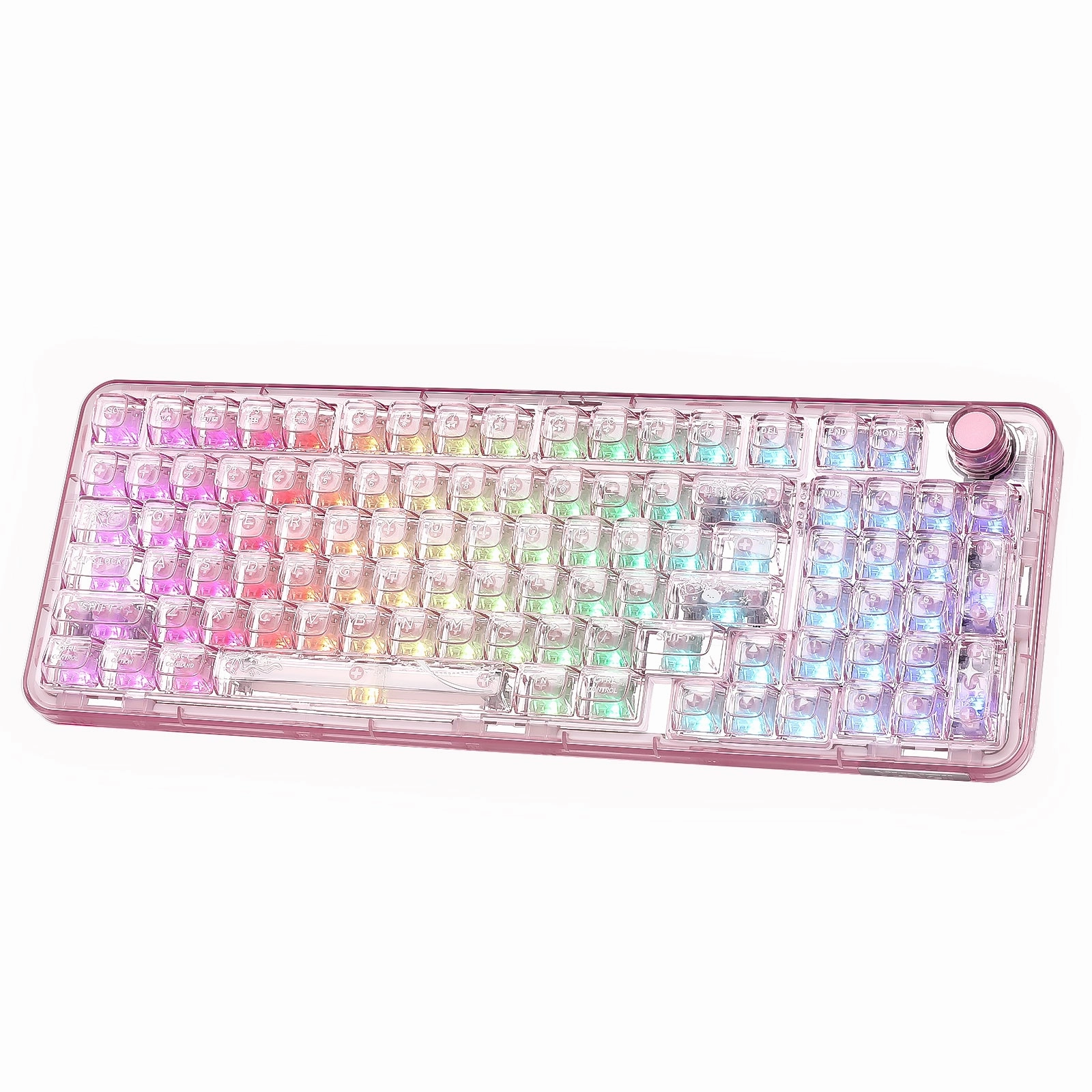 YUNZII X98 Transparent QMK/VIA Mechanical Keyboard Mechanical Key Press Optical Switch